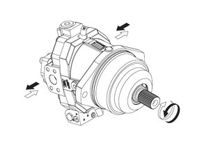 H1CM090液压马达用于行走卷扬绞车驱动,samhydraulik原厂件