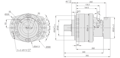 PH MS08/MSE08乳化液液压马达 煤矿刮板机液压马达